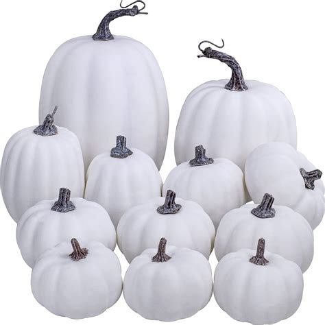 large white artificial pumpkins|large artificial pumpkins decorative.